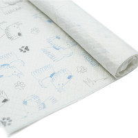 MISOKO&CO Одноразовые пеленки для собак с ароматом лимона рисунок щенки и лапки 45х60 см