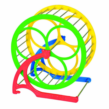 Природа Беговое колесо для грызунов металл+пластик на подставке