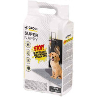 Croci Super Nappy Activated Carbon Одноразові гігієнічні пелюшки для собак з активованим вугіллям 84х57 см