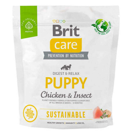 Brit Care Dog Sustainable Puppy All Breeds Chicken & Insect Сухий корм для цуценят всіх порід з куркою та комахами