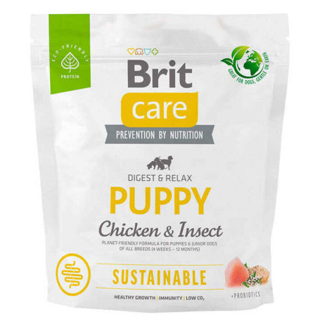 Brit Care Dog Sustainable Puppy All Breeds Chicken & Insect Сухой корм для щенков всех пород с курицей и насекомыми