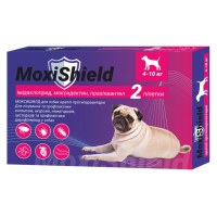 MoxiShield Капли противопаразитарные на холку для собак от 4 до 10 кг