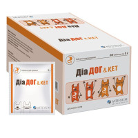 Arterium Диа Дог&Кет Жевательные таблетки для устранения расстройств пищеварения у собак и кошек