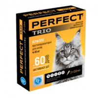 ВетСинтез PerFect Trio Капли на холку от блох клещей и глистов для котов от 4 до 10 кг 