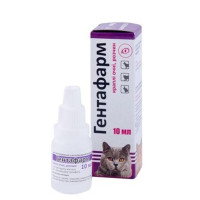 Фарматон Гентафарм 0,4% Глазные капли для кошек и собак 
