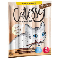 Catessy Sticks Poultry & Liver Лакомство палочки для котов с домашней птицей и ливером