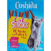 Coshida Cat Sticks Liver & Poultry Ласощі палички для котів з печінкою та куркою