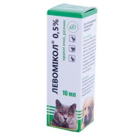 Фарматон Левомикол 0.5% Капли глазные для лечения инфекционных заболеваний глаз у животных
