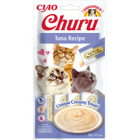 INABA Churu Жидкое лакомство для кошек сливочный мусс с тунцом