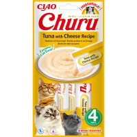 INABA Churu Жидкое лакомство для кошек сливочный мусс с тунцом и сыром