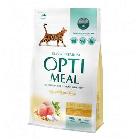 Optimeal Cat Adult Chicken Сухой корм для взрослых кошек с курицей