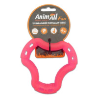 AnimAll Fun Игрушка для собак Кольцо 6 сторон коралловое