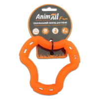AnimAll Fun Игрушка для собак Кольцо 6 сторон оранжевое