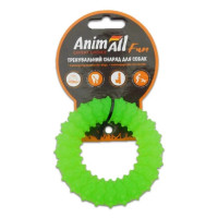 AnimAll Fun Игрушка для собак Кольцо с шипами зеленое