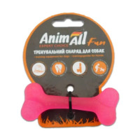 AnimAll Fun Игрушка для собак Кость коралловая 