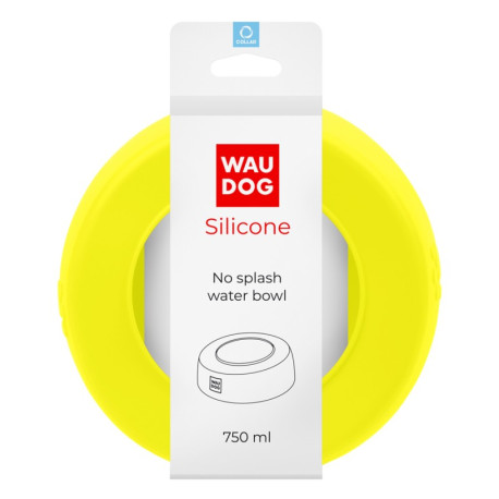Collar Waudog Silicone Миска-непроливайка силиконовая желтая
