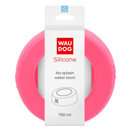 Collar Waudog Silicone Миска-непроливайка силиконовая розовая