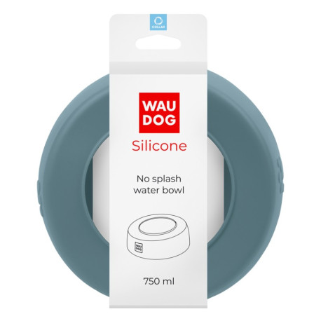 Collar Waudog Silicone Миска-непроливайка силиконовая серая