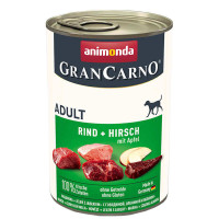 Animonda GranCarno Adult Beef+Deer with Apple Консервы для собак с говядиной,олениной и яблоком