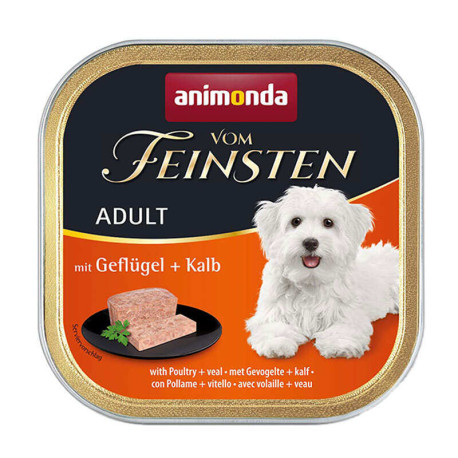 Animonda Vom Feinsten Adult with Poultry  Veal Консервы для собак с птицей 