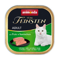 Animonda Vom Feinsten Adult with Turkey+Rabbit Консервы для котов с индюшкой и кроликом