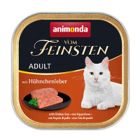 Animonda Vom Feinsten Adult with Chicken+liver Консерви для котів з курячою печінкою