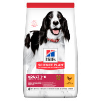 Hills корм для дорослих собак середніх порід з куркою