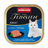 Консерви для кошенят з лососем та креветками Animonda Vom Feinsten Adult with Salmon