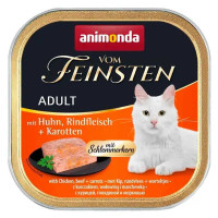 Animonda Vom Feinsten Adult with Chicken,Beef+Carrots Консерви для кошенят з куркою, яловичиною та морквою