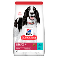 Сухий корм для дорослих собак середніх порід з тунцем і рисом Hills Science