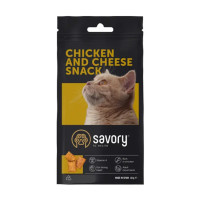 Savory Cats Snacks Pillows Gourmand with Chicken and Cheese Лакомства для кошек подушечки с курицей и сыром