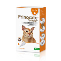 Prinocate Cat Принокат Краплі на холку від бліх, кліщів та глистів для кішок до 4 кг