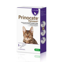 Prinocate Cat Принокат Капли на холку от блох, клещей и глистов для кошек от 4 до 8 кг
