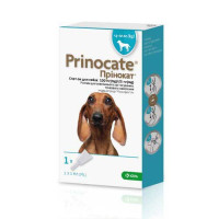 Prinocate Cat Принокат Краплі на холку від бліх, кліщів та глистів для собак від 4 до 10 кг