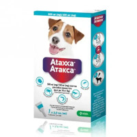 Ataxxa Spot On Атакса Капли на холку от блох и клещей для собак от 4 до 10 кг