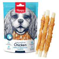 Wanpy Chicken Jerky & Rawhide Twists Лакомства для собак палочка