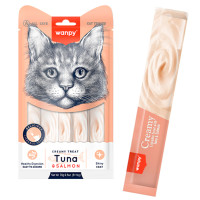 Wanpy Creamy Lickable Treats Tuna & Salmon Лакомства для кошек жидкое тунец с лососем
