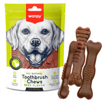 Wanpy Toothbrush Chews Beef Лакомства для собак зубная щетка со вкусом говядины