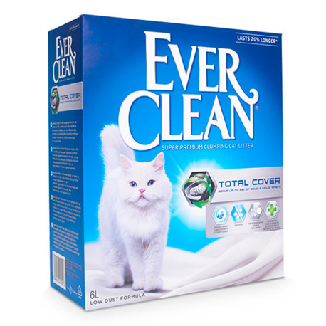 Ever Clean Total Cover Clumping бентонітовий наповнювач, що комкується, для туалету кішок Повне блокування