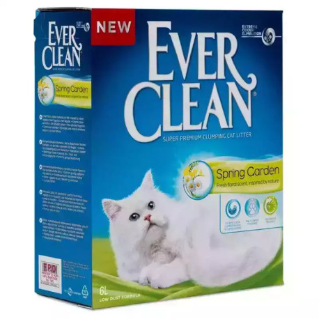 Ever Clean Spring Garden Clumping Комкующийся бентонитовый наполнитель для туалета кошек с араматом Весенний сад