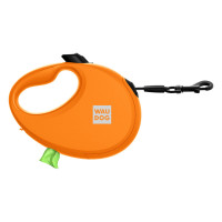 Collar WAUDOG R-leash Поводок-рулетка для собак с контейнером для пакетов оранжевая