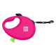 Collar WAUDOG R-leash Поводок-рулетка для собак с контейнером для пакетов розовая