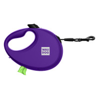 Collar WAUDOG R-leash Повідець-рулетка для собак з контейнером для пакетів фіолетова