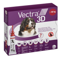 Ceva Vectra 3D Капли на холку для собак от блох, клещей и комаров от 40 до 65 кг