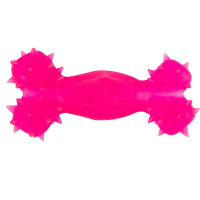 Agility Іграшка для собак кістка з отвором рожева
