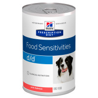 Hills Prescription Diet Canine Adult d/d Food Sensitivities Salmon Консервы для взрослых собак с кожными заболеваниями с лососем