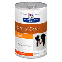 Hills Prescription Diet Canine Adult k/d Digestive Care Консервы для взрослых собак при почечной недостаточности с курицей