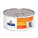 Hills Prescription Diet Feline Adult c/d Urinary Care Multicare Консервы для взрослых кошек при заболевании мочевыделительной системы с курицей