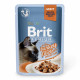 Brit Premium Cat Adult Pouch Консервы для взрослых кошек с филе индейкой в соусе