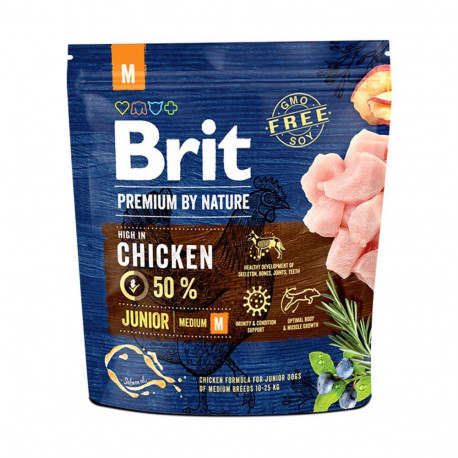 Brit Premium Dog Junior Medium Breed Chicken Сухой корм для щенков средних пород с курицей